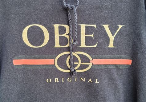 obey gucci crewneck|Men's Designer Hoodies .